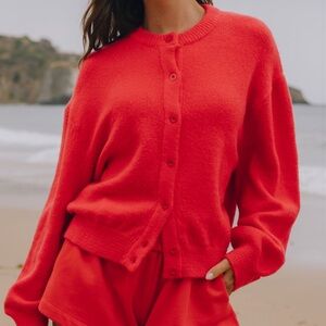 daily drills heart oversized sweater